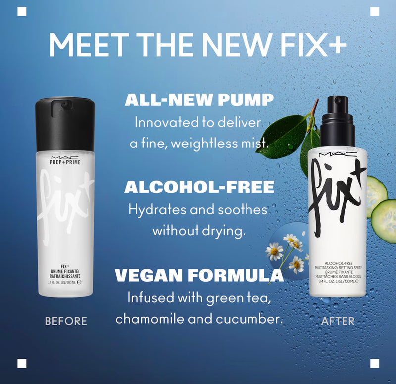 MAC Fix+ Original 100ml Alcohol-Free Multitasking Setting Spray New