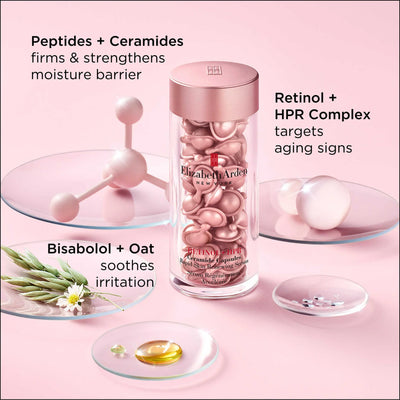 Elizabeth Arden Retinol + HPR Ceramide Capsules Rapid Skin Renewing Serum 90 Capsules