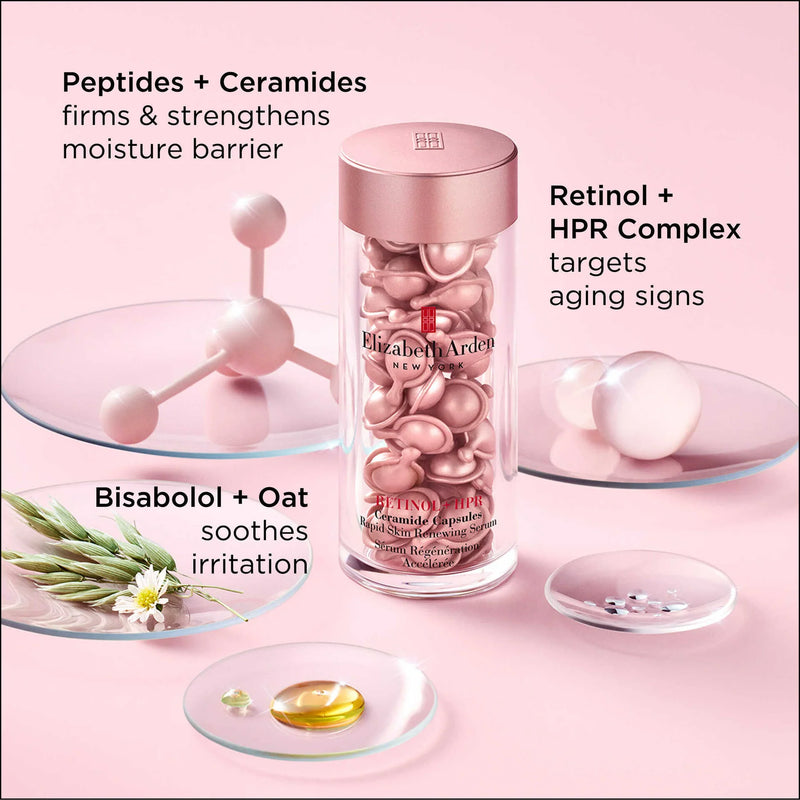 Elizabeth Arden Retinol + HPR Ceramide Capsules Rapid Skin Renewing Serum 90 Capsules