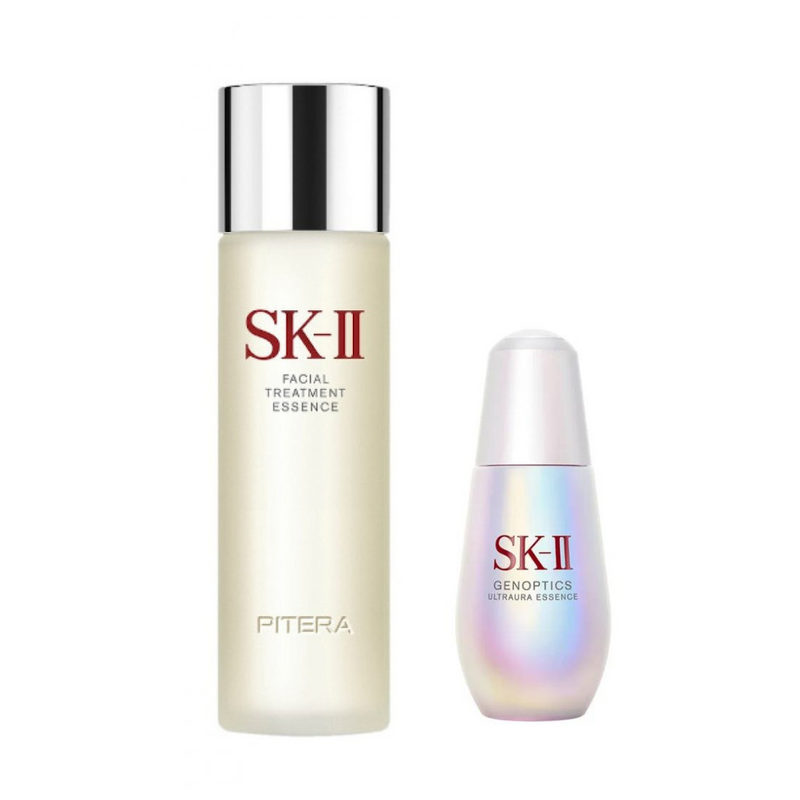 SK-II Pitera Treatment Essence +Genoptics UltrAura Essence 2 Pieces Gift Set