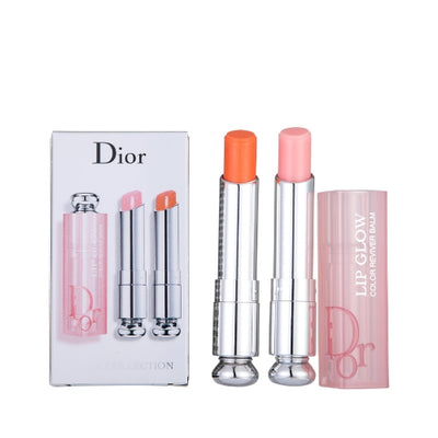 Dior Addict Lip Glow Lip Balm #004 Coral +001 Pink Gift Set 2