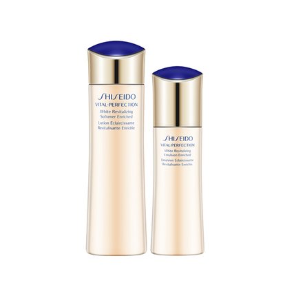 Shiseido Vital-Perfection White Revitalizing Softener Enriched Lotion 150ml+Enriched Emulsion 100ml Set 2(for Dry/All Skin Type Gift Set 2Pieces