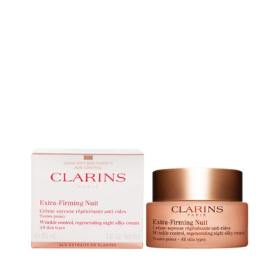 Clarins Extra-Firming Night Silky Cream +Silky Day Cream +Treatment Essence 200ML  Gift Set 3 Pieces