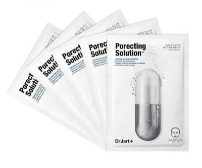 Dr. Jart+ Dermask Ultra Jet Porecting Solution Bubbling Charcoal Sheet Mask 5pcs