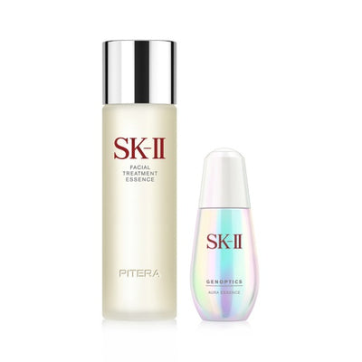 SK-II Pitera Treatment Essence +Genoptics UltrAura Essence 2 Pieces Gift Set