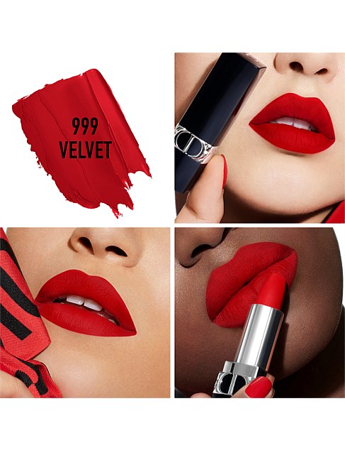  Christian Dior Rouge Dior Couture Lipstick - 999 Satin Lipstick  (Refillable) Women 0.12 oz : Beauty & Personal Care