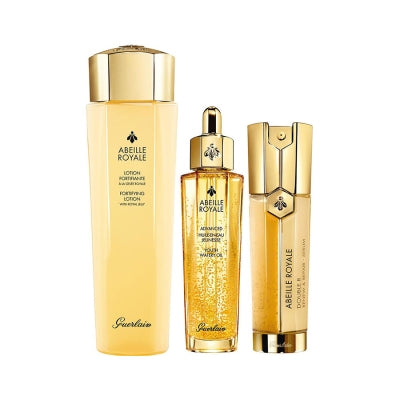 Guerlain Abeille Royal Double R Renew&Repair Serum 50ML +Youth Watery Oil 50ML New +Lotion With Royal Jelly150ML Gift Set 3 Pieces
